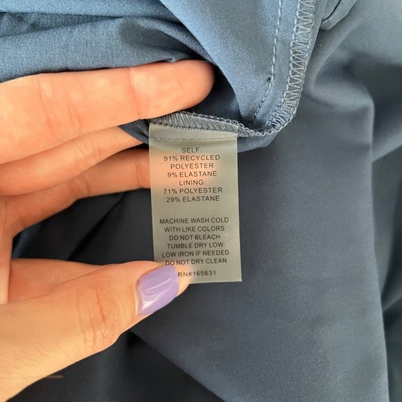 Johnny Was Calme Endurance Blue Multi-Color Stripe Tennis Skort Skirt L Women's - Picture 11 of 11